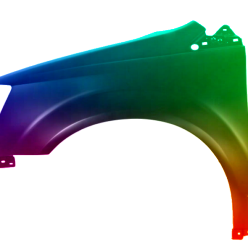 Spatbord links Lancia Voyager (RT) vanaf 2011 Gespoten in de gewenste kleur