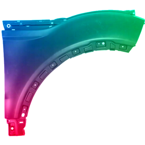 Spatbord rechts Land Rover Range Rover Evoque 2011-2015 gespoten in gewenste kleur
