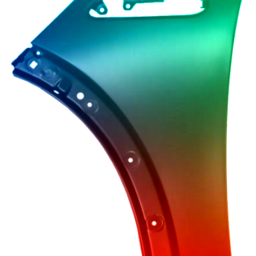 Spatbord links Mini One/Cooper/Cabrio (R50/R52/R53) 2001-2007 Gespoten in kleur naar keuze