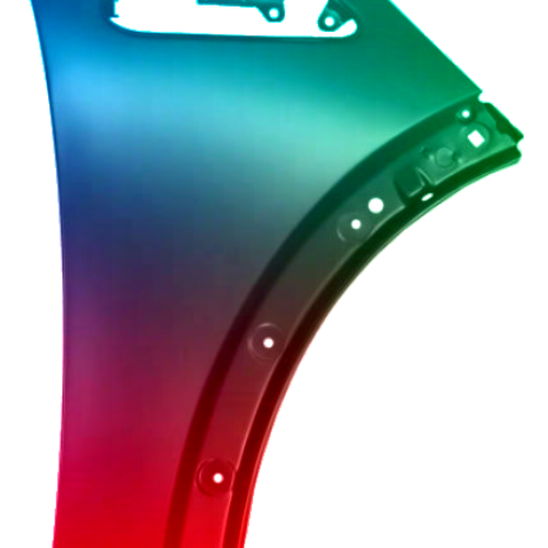Spatbord rechts Mini One/Cooper/Cabrio (R50/R52/R53) 2001-2007 Gespoten in kleur naar keuze