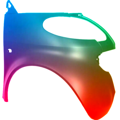 Spatbord rechts Smart Fortwo/City Coupe/Cabrio (MC01) 1998-2006 Gespoten in kleur naar keuze