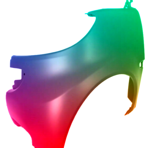 Spatbord links Smart Fortwo (W451) 2007-2014 Gespoten in gewenste kleur