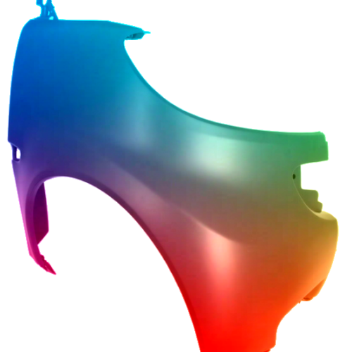 Spatbord rechts Smart Fortwo (W451) 2007-2014 Gespoten in de gewenste kleur