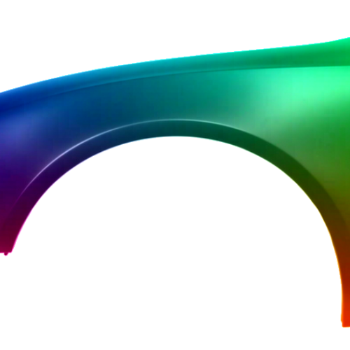Spatbord links Audi A5/S5 (B8) 2007-2011 Gespoten in gewenste kleur