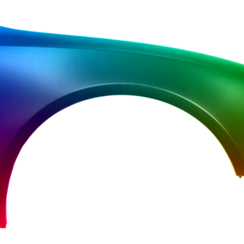 Spatbord rechts Audi A5/S5 (B8) 2007-2011 Gespoten in de gewenste kleur